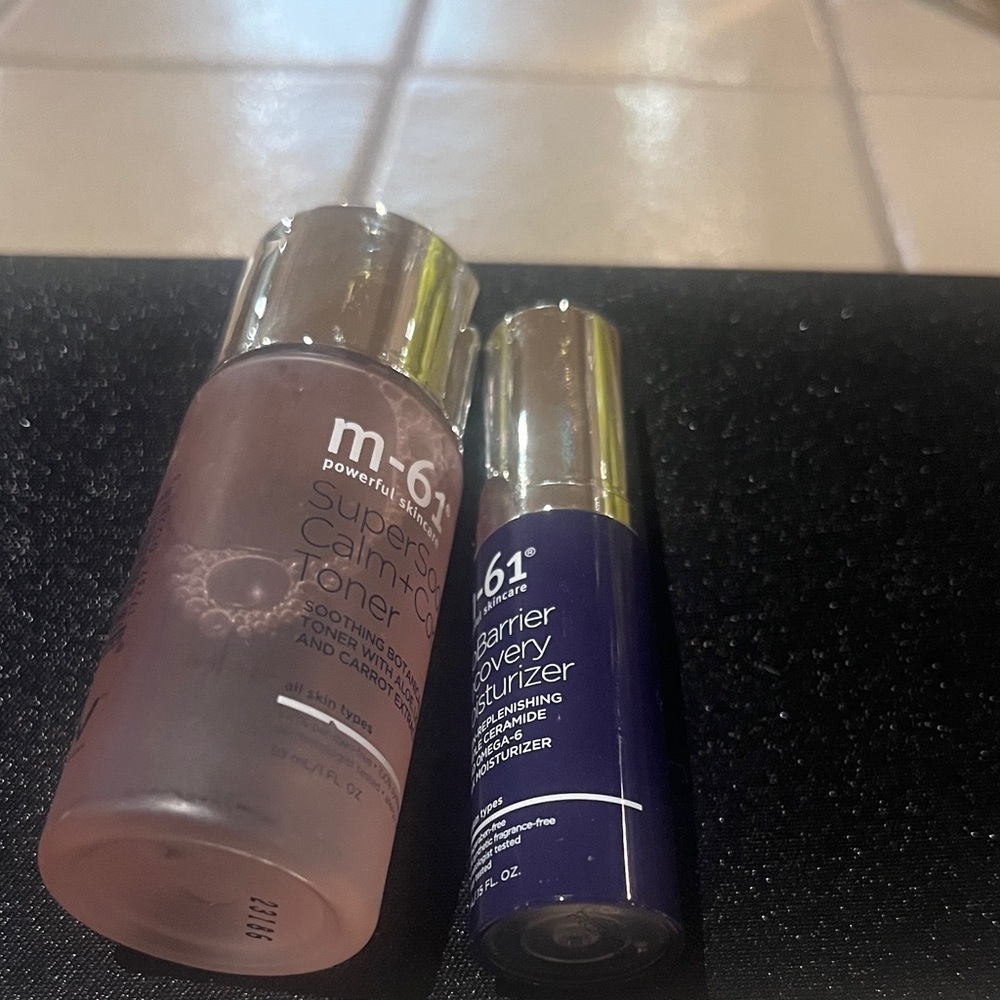 M-61 Skincare Set - super soothe and calm toner + barrier moisturizer NWT